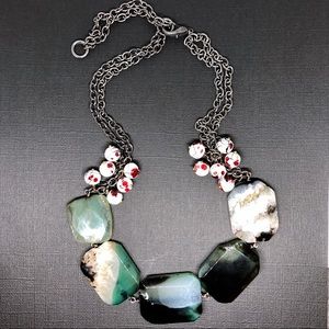 Handcrafted Emerald Cut Jasper Necklace